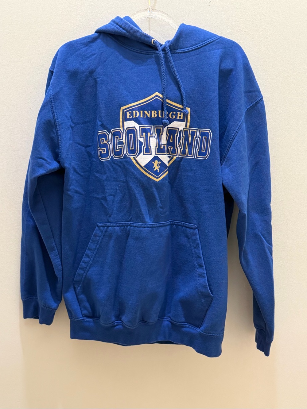 Edinburgh Scotland Blue Hooded Sweatshirt